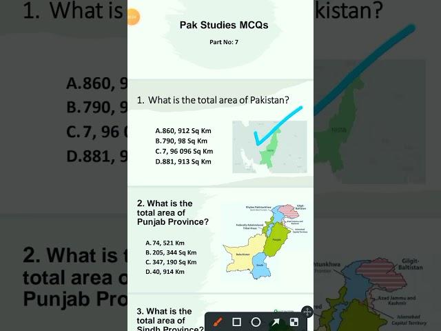 Pak Study MCQs for pma, ppsc, css and fpsc|#pakstudy#mcqs#pma#ppsc#fpsc#css#important#ytshorts