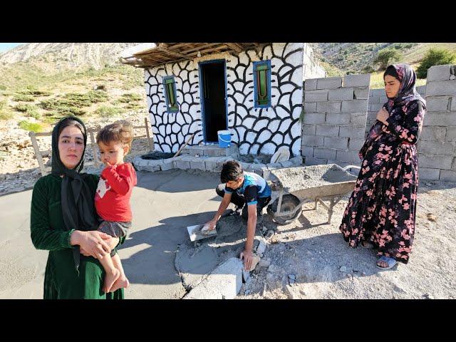 Zulfa is pregnant ; building the cottage yard with the help of Mehdi and the shepherdess