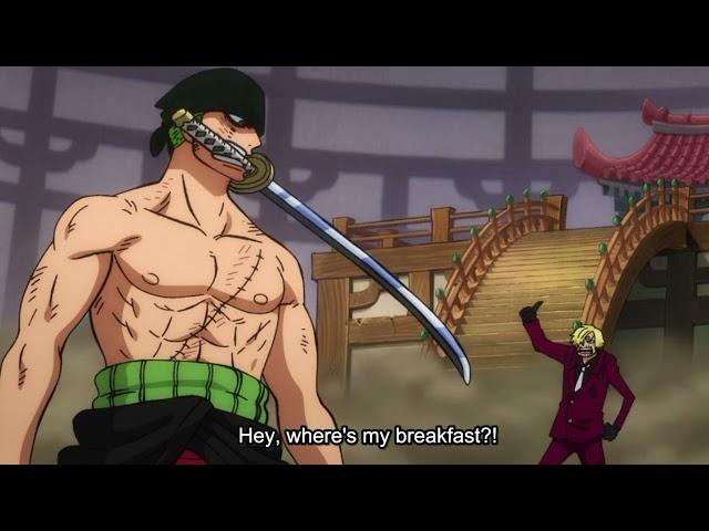 zoro asked sanji where is his breakfast