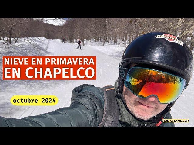 ESQUIAMOS  EN CHAPELCO  EN PLENA PRIMAVERA - OCTUBRE 2024