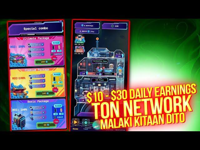 $10 - $30 DAILY EARNING - Idle NFT Game Ton Network - MALAKI KITAAN DITO