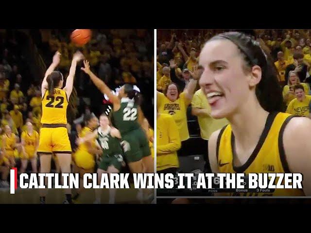 CAITLIN CLARK GAME-WINNING BUZZER BEATER FOR IOWA 