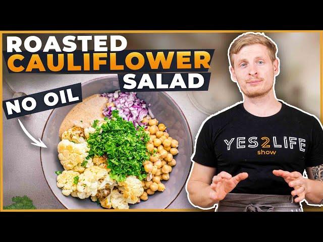 Roasted Cauliflower Bowl - Vegan & Oil-Free (WFPB)