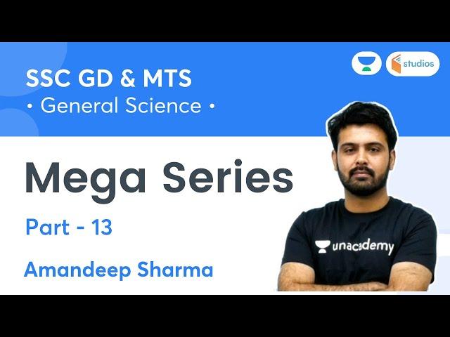 Mega Series | Part 13 | General Science | SSC GD/MTS | wifistudy studios | Amandeep Sharma