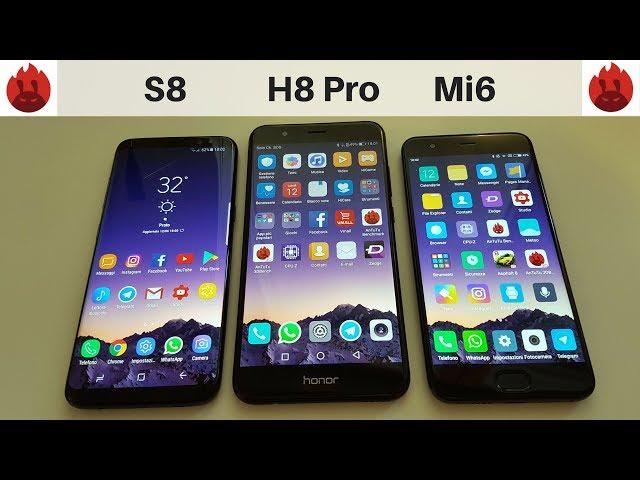 Samsung S8 vs Honor 8 Pro vs Xiaomi Mi6 | Which is faster?