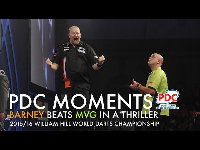 PDC Moments: Barney beats MvG at the 2016 World Champs