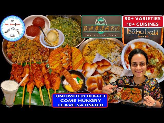 Unlimited Buffet 50% Off in Mumbai | Banjara Restaurant 90+ Varieties & 10+ Cuisine | Bahubali Theme