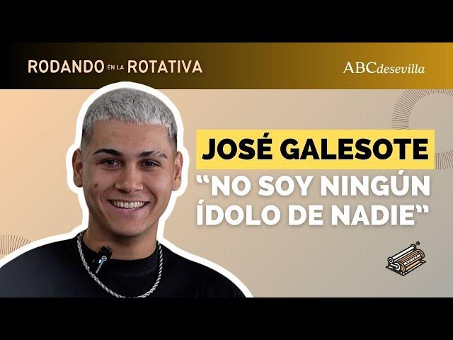 José Galesote: "No soy ningún ídolo, solo soy un chaval que hace vídeos en internet"