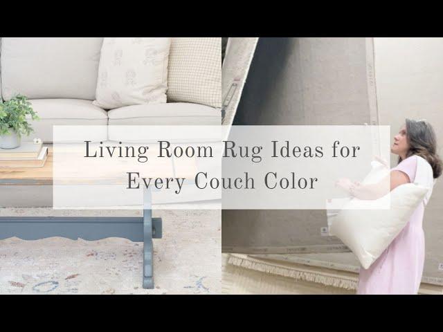 LIVING ROOM RUG IDEAS FOR EVERY COUCH COLOR