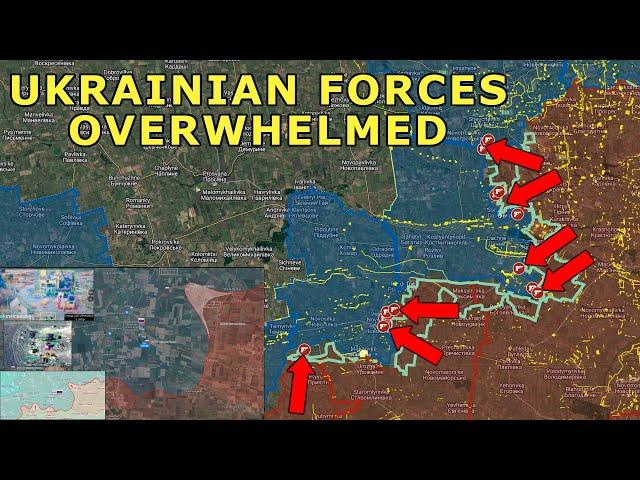 Several Armored Assaults Overwhelm Ukrainian Forces Near Kurakhove | RUAF Cross The Oskil Riverline