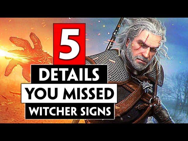 5 Witcher Sign Details You Probably Missed | THE WITCHER 3