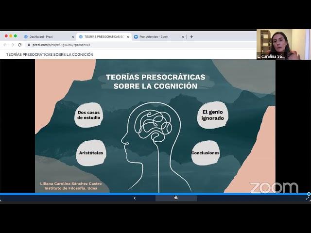 Mitos y verdades sobre las explicaciones presocráticas de la cognición - Carolina Sánchez, UdeA