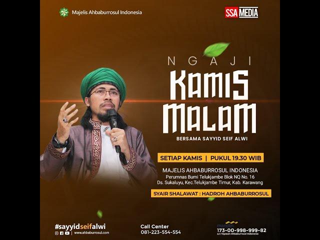  LIVE KAJIAN RUTIN MALAM JUM'AT SAYYID SEIF ALWI