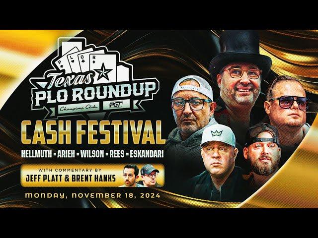 Champions Club Texas | Cash Festival VI | $25/$50 Pot-Limit Omaha with Phil Hellmuth & Josh Arieh