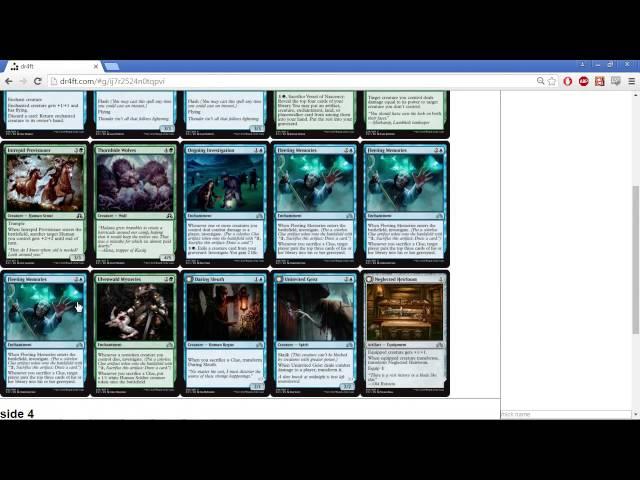 Shadows Over Innistrad Draft 1 (Drafting)