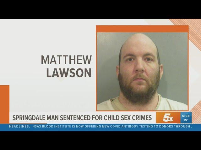 Springdale man sentenced for child sex crimes