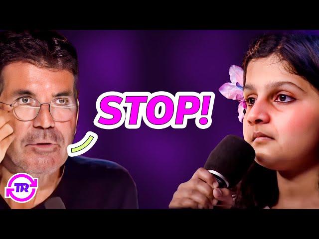 Simon Cowell STOPS 10 Year-Old Indian Girl Mid-Performance! What She Does Next Will Blow Your Mind!