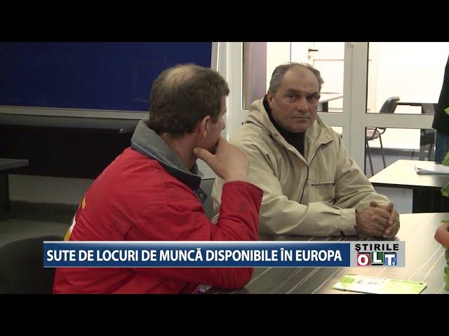 SUTE DE LOCURI DE MUNCA DISPONIBILE IN EUROPA