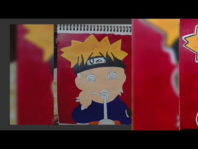 Naruto painting | acrylic colour | by Abhinaba.