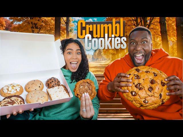 We Try CRUMBL COOKIES For The First Time! *FALL EDITION*