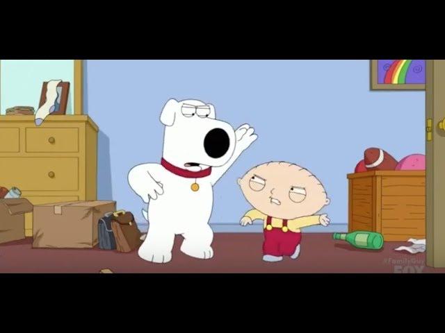 Family Guy - Brian Curses at Stewie and Then Fights Him!