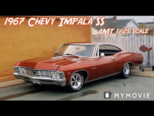 Built up AMT 1967 Chevrolet Impala SS 1/25 scale model kit