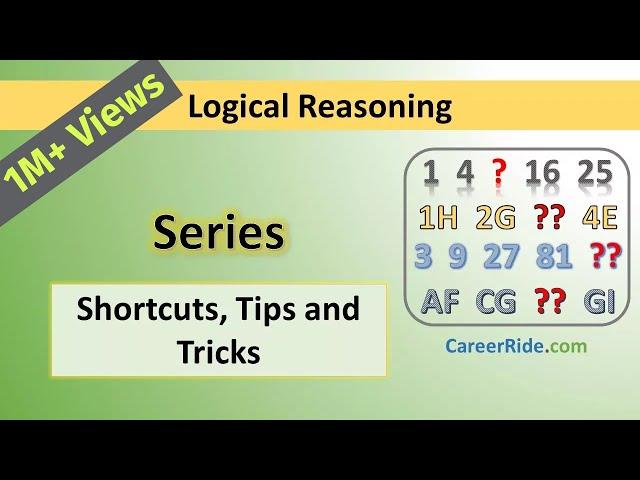 Series - Tricks & Shortcuts for Placement tests, Job Interviews & Exams