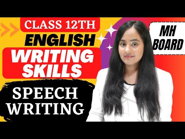 English Writing Skills Class 12th | Speech Writing By #newindianera #nie #english