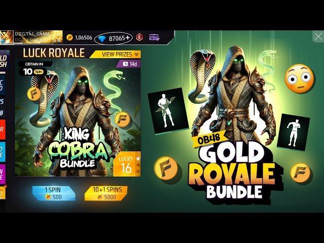 Ob48 Gold Royale Bundle In Free Fire | New Event Free Fire Bangladesh Server | Free Fire New Event