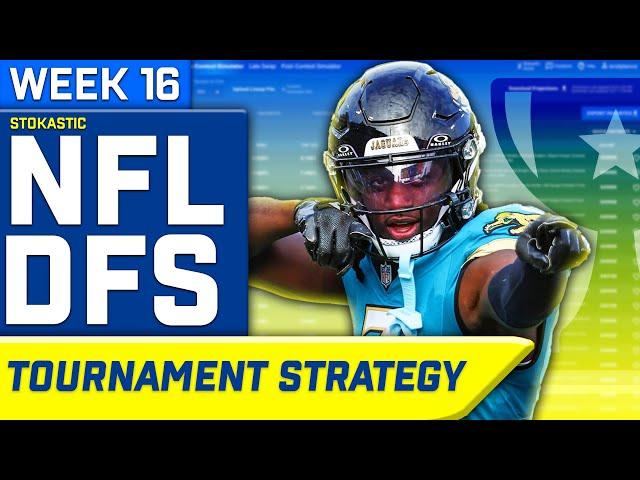 NFL DFS Sims Tournament Strategy Week 16 | NFL DFS Strategy