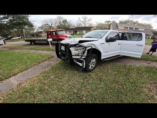 Two Fords Crash Head On! Police Rotation Tow!