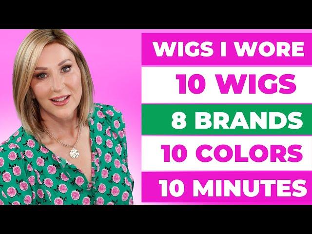 WIGS I WORE | JUNE 2024 | 10 WIGS | 8 BRANDS | 10 COLORS | 10 MINUTES | Fun Wig Showcase