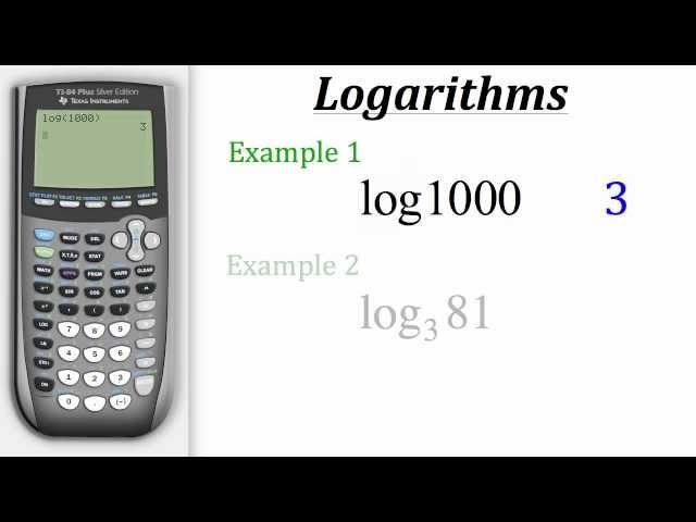 TI Calculator Tutorial: Logarithms