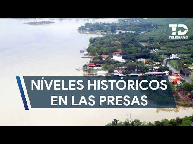 Presas de Nuevo León alcanzan níveles históricos de agua