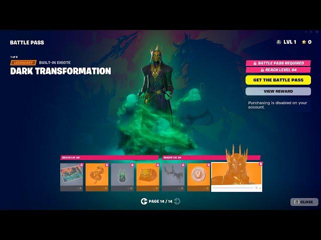 Full Fortnite Chapter 5 Season 2 Battle Pass (Myths & Mortals)