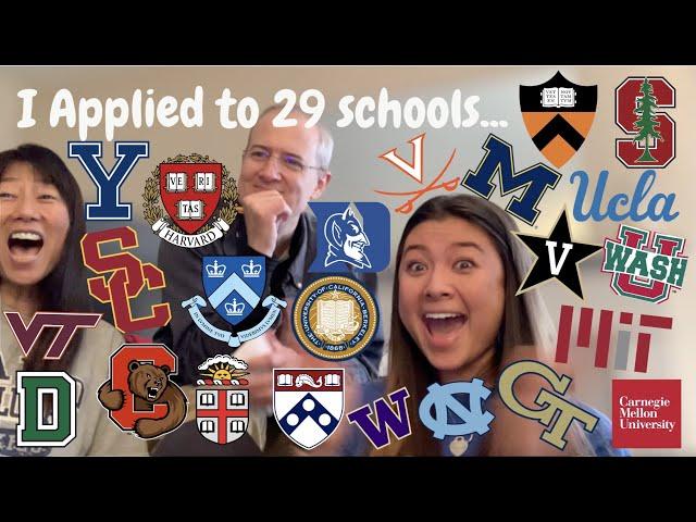 COLLEGE DECISION REACTIONS | Ivies, UCs, Stanford, MIT + more!