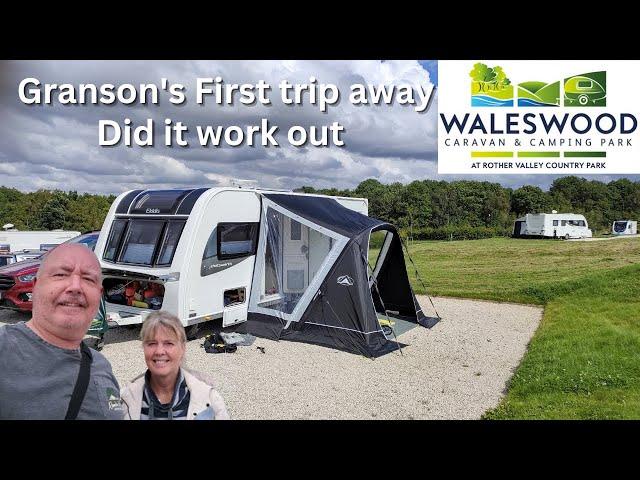 Grandson's First Time Away In The Caravan To Waleswood Caravan Park