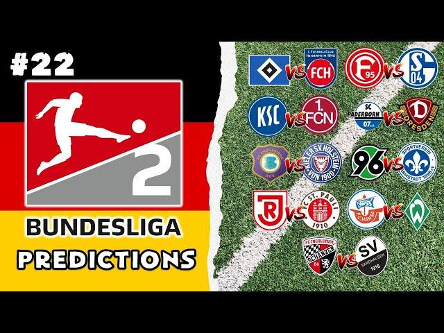 2. Bundesliga Predictions - Matchday 22