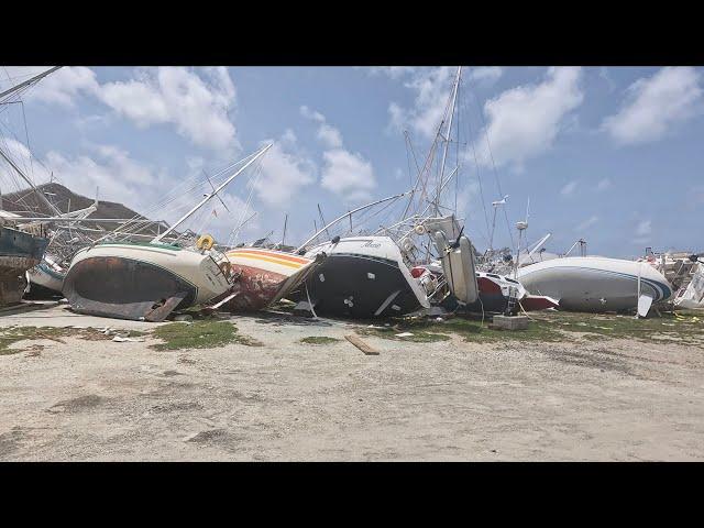 The Devastation of Carriacou Grenada Boats after Hurricane Beryl