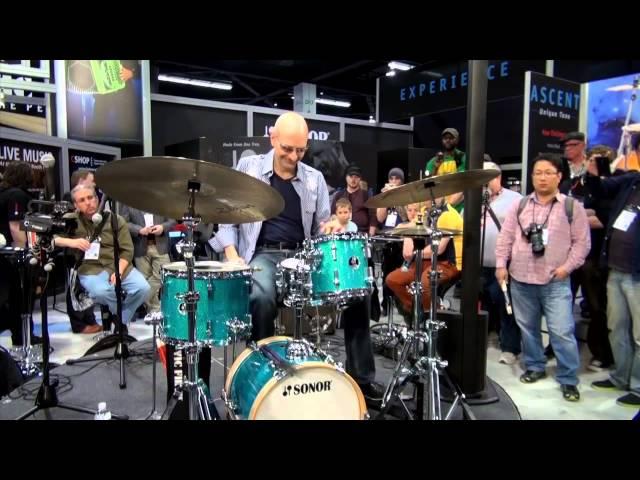 Sonor Presents: Steve Smith Playing the Martini Kit at NAMM 2014