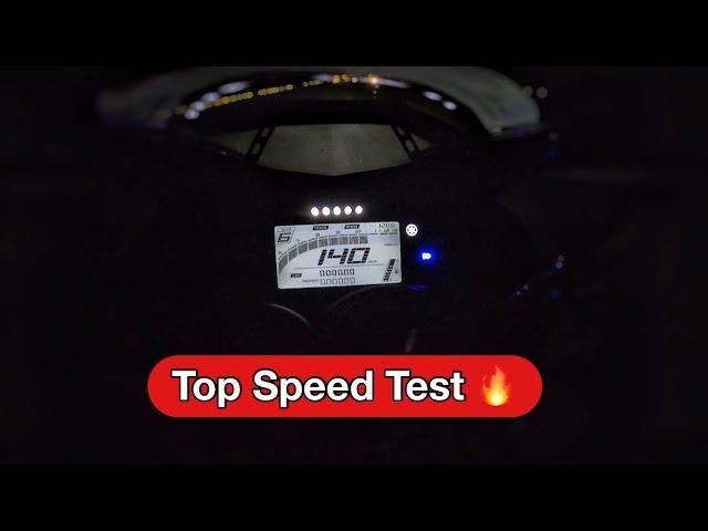 Yamaha r15v4 Top Speed Test ( Track Mode )  | Headlight | R15m Top Speed ? Top End Test !!