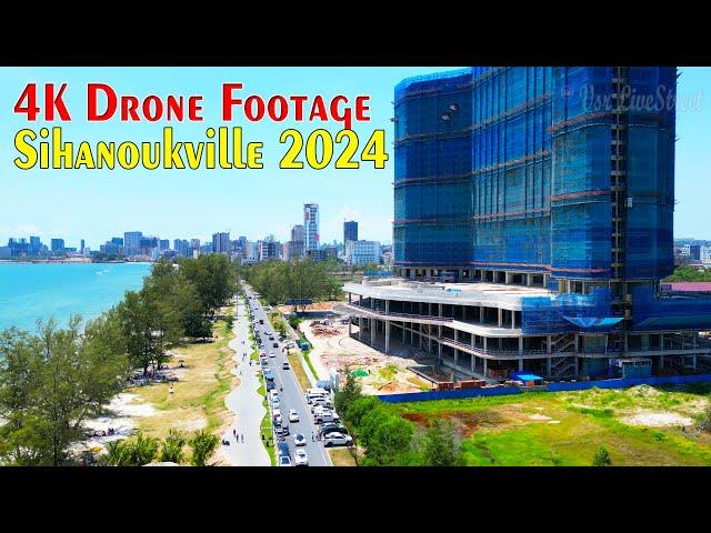 4K Droone Footage Beautifull Beach Sihanoukville Cambodia 2024 Update