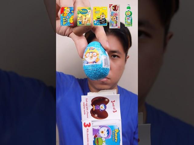 EATING VARIOUS PORORO SNACK AGAIN #asmr #mukbang #shorts