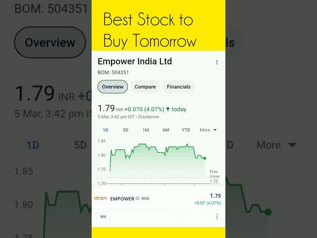 Best Stock to Buy Tomorrow || Bes Stock to Buy in 2025 #beststockstobuynow  @CAMoneyAdvice