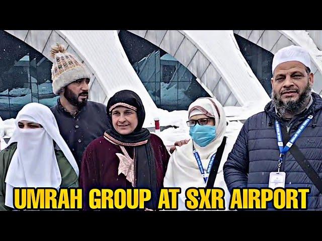 Umrah Group At SXR AIRPORT | 20th January| Assalam Tour and Travels Beerwah