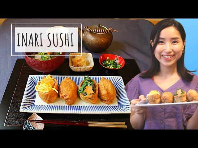 JAPANESE TRADITIONAL SUSHI AT HOME/ INARI SUSHI  for vegetarian friends.