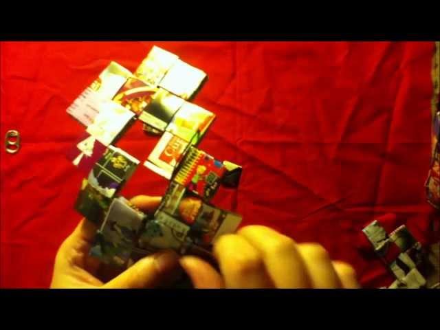 How To Make A Square Candy Wrapper Bag / Purse Part 1