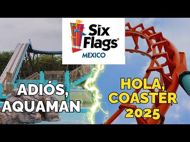 Six Flags México - NUEVA MONTAÑA RUSA 2025 - Adiós Aquaman - Splash