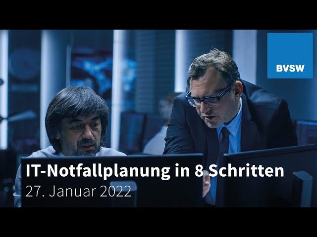 BVSW IT-Notfallplanung in 8 Schritten