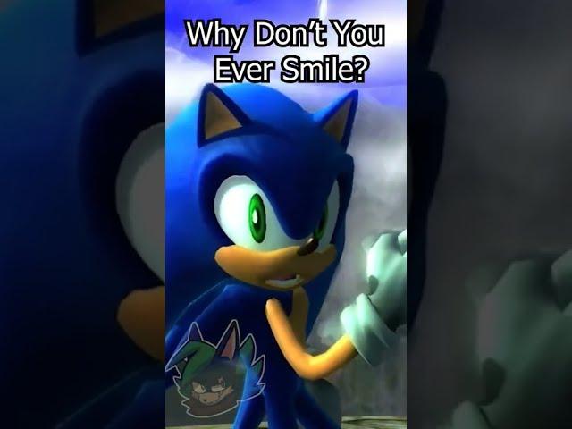 Why Doesn't Shadow Smile?  | #sonicthehedgehog #shorts #shadowthehedgehog #meme